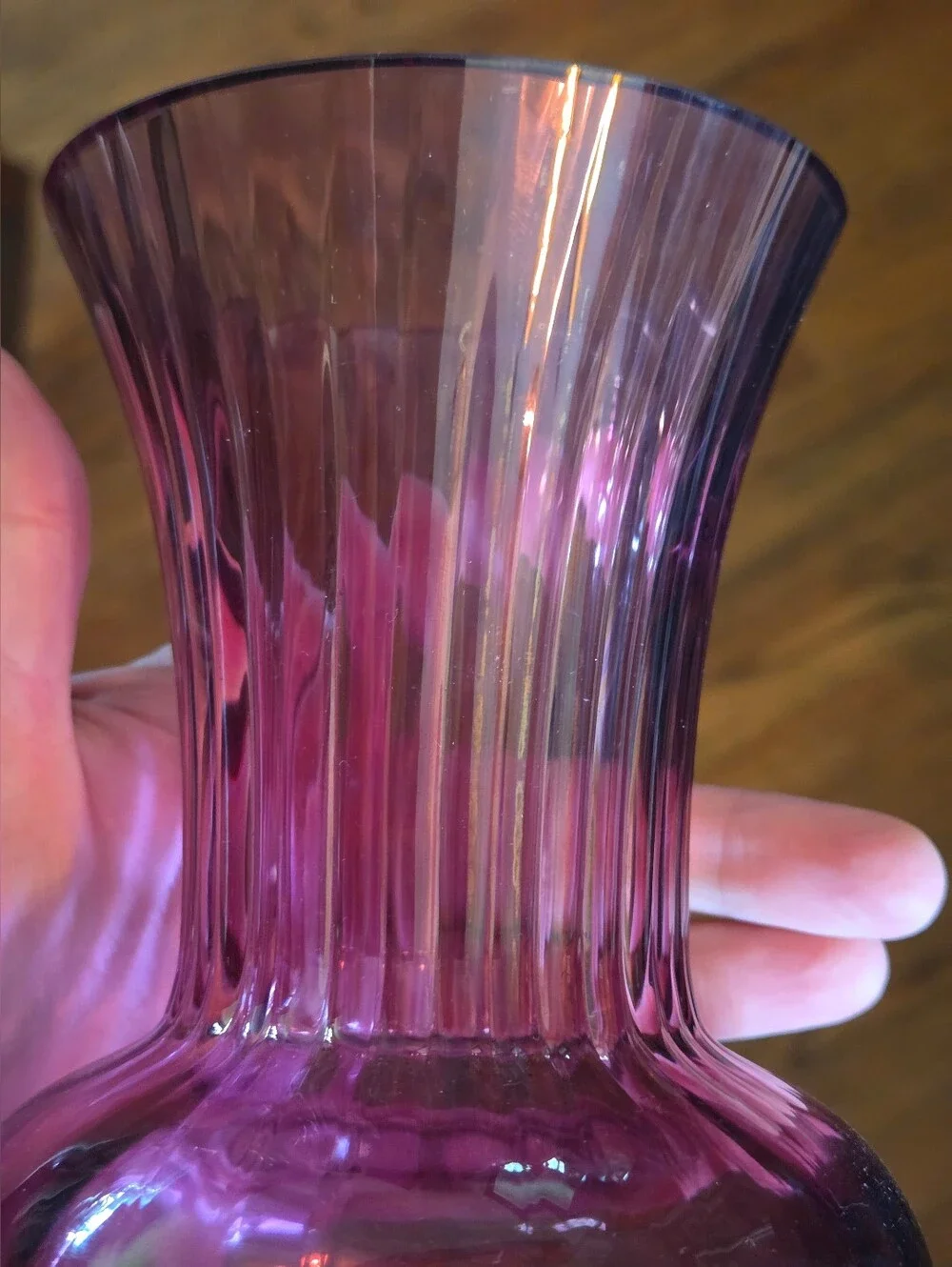 Vintage MCM Fenton Pilgrim Glass Co. Large 12